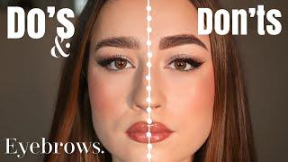 DO'S & DONT'S: EYEBROWS. How to get natural looking, fluffy brows