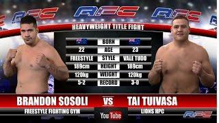 AFC 16 - Brandon Sosoli Vs Tai Tuivasa - Heavyweight Title Fight - AFCMMAFIGHTING