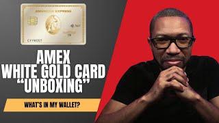 "Unboxing" the NEW AMEX White Gold Card - Worth the Hype? | What's In My Wallet?