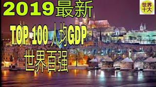 TOP100世界2019GDP总量人均排名人均GDP单位美元，人均GDP人民币元