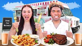 Eating ONLY Food Trucks For 24 Hours!!