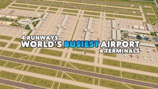 Building the Busiest Airport in the World -Atlanta International Airport| No Mods | Cities: Skylines