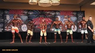 2021 NPC Junior USA Championships Men's Physique Overall Comparisons and Awards