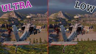 MWT Tank Battles Graphics Comparison Low to Ultra Part 2