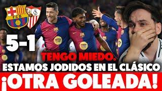 ¡OTRA GOLEADA del BARÇA! 5-1 vs SEVILLA ... NO QUIERO VER el CLÁSICO. TENGO MIEDO · REGRESÓ de GAVI