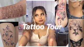 first tattoo at 15 years old?! got BTS tatted? tattoo tag/ tattoo tour | price, meaning, pain