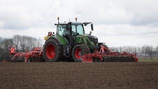 Seedbed Preparing | Fendt 724 + Steketee Supersprint | Saatbeet Vorbereitung | land klaarleggen