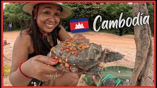 American Tries Eating Turtle In Rural Cambodia Village