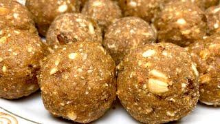 आटा गुड़ गोंद के ड्राई फ्रूट वाले लड्डू | Wheat flour jaggery laddu | Punjabi Pinni laddu recipe