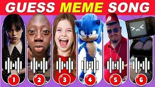 Guess The Meme & Youtuber By Song| Lay Lay, King Ferran, Salish Matter, Wednesday, Tenge Song, Sonic