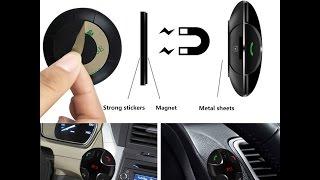 Bluetooth FM Transmitter,JZxin Car Kit Hands Free Wireless Calling Magnetic Mount Music Adapter Rece