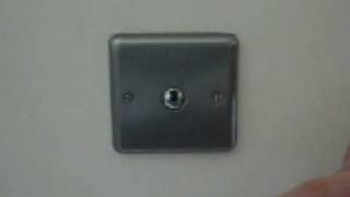 Varilight Brushed Matt Chrome 1 Gang Touch or Remote Dimmer Switch ISI401M