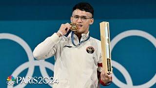 Rizki Juniansyah beats out the field for men's 73kg weightlifting gold | Paris Olympics | NBC Sports