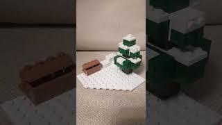 Самоделка из LEGO по MINECRAFT. Заснеженная Тайга