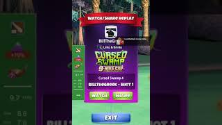 Hole 1 masters eagle  Bill the Greek  cursed swamp cup golf clash