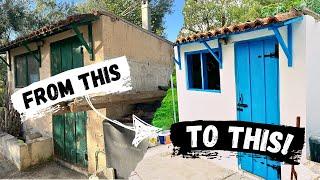 We Transformed Our Greek Island Shed! | Wood Restoration Project