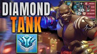 Diamond Tank Has ZERO IMPACT Pro Coach VOD Review | Overwatch 2 Tips and Tricks