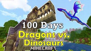 100 Days Dragons Vs. Dinosaurs in Minecraft / Epi. 01: Everything wants to eat me!