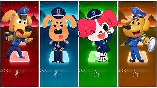 Sheriff Labrador  Police Officer  Sheriff Papillon Team  Tiles Hop EDM Rush