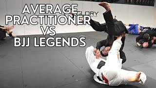 Avg BJJ Guy vs 5x BJJ Legends (CRAZY SKILL GAP)