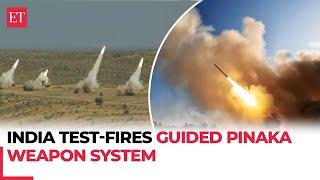 DRDO successfully conducts flight tests of Guided Pinaka Weapon System