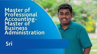 Sri – Master of Professional Accounting - Master of Business Administration – India