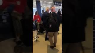 Bill and Hillary in the airport 2019