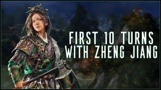 FIRST 10 TURNS WITH ZHENG JIANG - Total War: Three Kingdoms!