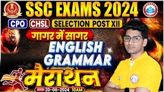 English Grammar Marathon For SSC | SSC CPO English Marathon, English For CHSL, Selection Post 12