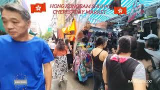 Hong Kong Sam Shui po Chepest Day market.