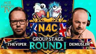 TheViper vs DeMusliM - $100,000 N4C Main Event Day 1 - (off-site commentary)