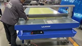 LF1740-B4 5*13ft Flatbed Laminator Operation Video