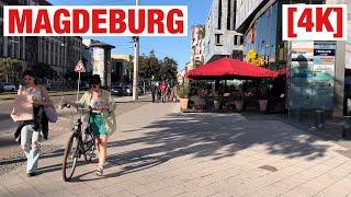 [4K] MAGDEBURG | Street Walking Tour | Germany | Summer 2023 | 60 fps HDR Video