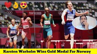 Karsten Warholm Wins Gold Medal For Norway in Men's 400m hurdles | Tokyo Olympic | Karsten Warholm