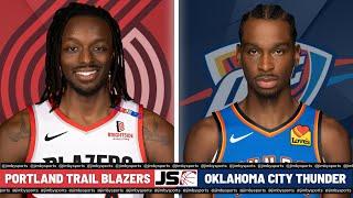 PORTLAND TRAIL BLAZERS VS OKLAHOMA CITY THUNDER | NBA Live Scoreboard 2024