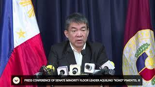 Press Conference of Senate Minority Floor Leader Aquilino "Koko" Pimentel III (October 21, 2024)