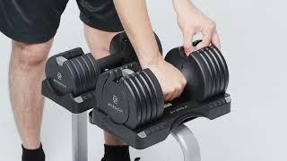 How To Use | Pure Series 5 Weight 11.3KG/25LB Adjustable Dumbbell