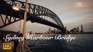 [4K] Sydney Australia Walking Tour - Harbour Bridge and The Rocks Market