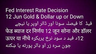 Fed Interest Rates 12 Jun. Dollar & Gold up or down