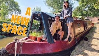 New room on our NARROWBOAT home! | RELAXING cruise to Great Haywood Junction | Off grid BOATLIFE EP8