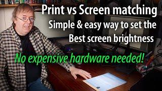 Match screen & prints. Easily adjust screen brightness to match print viewing - banish dark prints