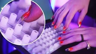 Gibi ASMR | Let's Test a Silicone Nubby Keyboard for Long Nails ~ General Vibing & Typing