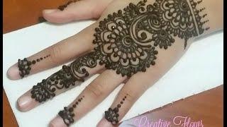 Stylish And Easy Henna Mehndi Design For Hands By CreativeFlows