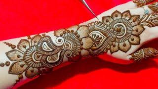 Simple arabic backhand mehndi design | Easy mehndi design | mehndi designs | mehndi