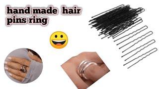 Diy hand made hair pins ring craft / How to make a new ring ideas / home made hair pins ring #diy