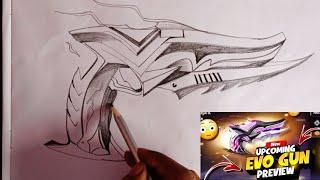 panther sprit free fire Evo gun drawing/New free fire Evo gun drawing/free fire panther sprit draw