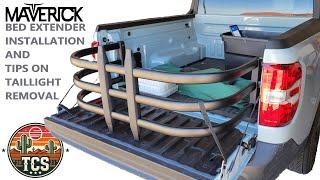 Ford Maverick Bed Extender Installation and Tips Tail Light Removal