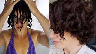 short curly/wavy hair routine