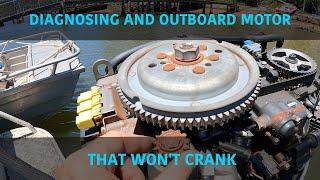 Outboard motor won't crank