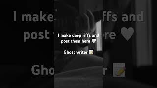 #ghostwriter #etherial #grunge #rock #suicideawarness #deep